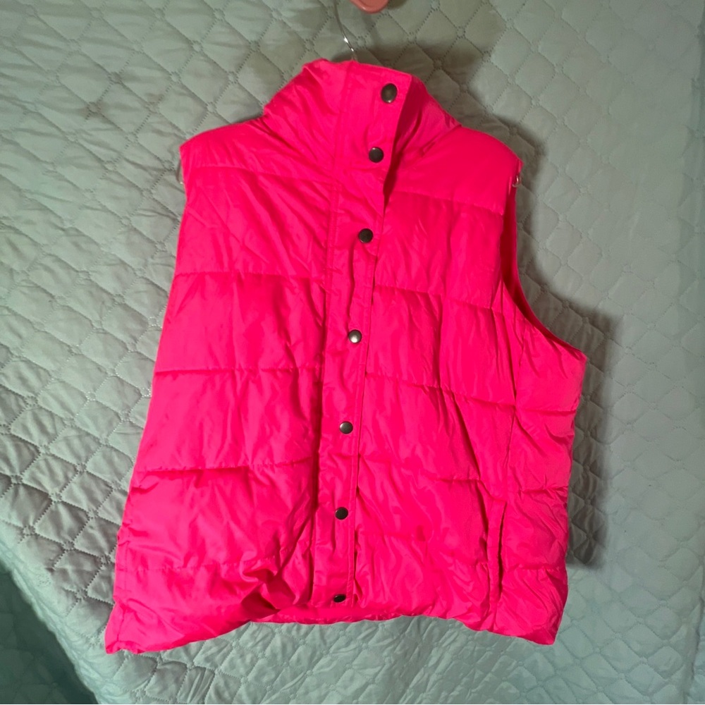 Old Navy 2XLg Pink Puffer Vest